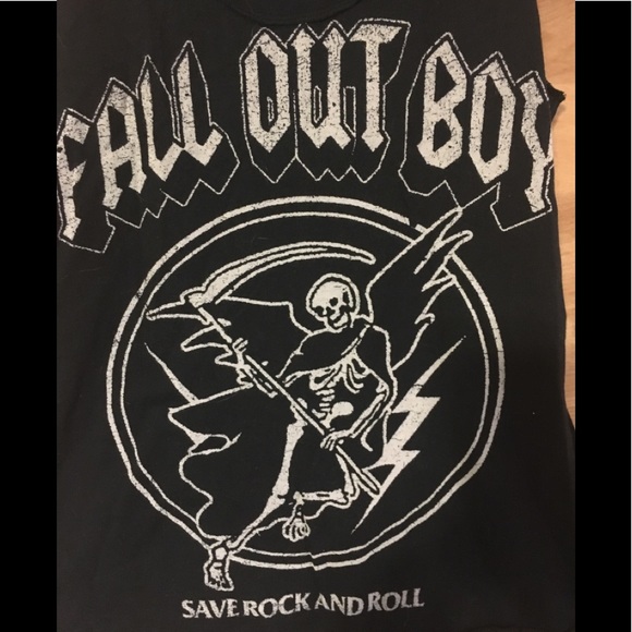 fall out boy Tops - Vintage Fall Out Boy save rock ‘n’ roll tank top